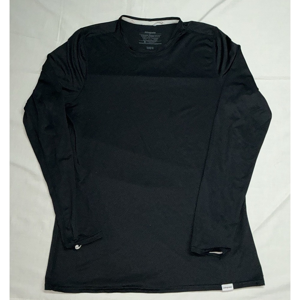 Patagonia Shirt Baselayer Long Sleeve Womens Large Black